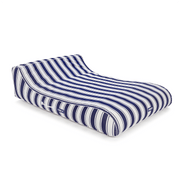 XL Fabric Covered Pool Float Sunbed Lounger - Navy Stripe